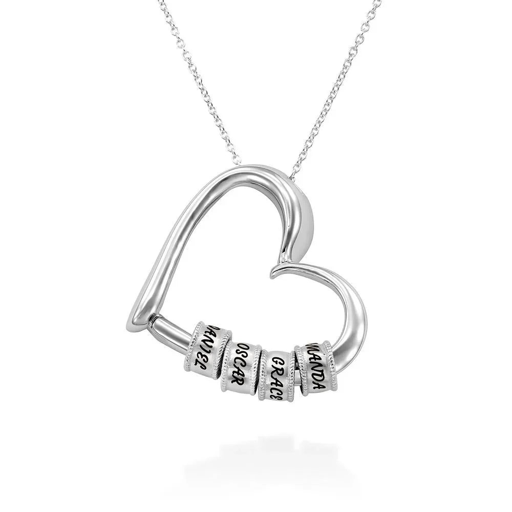 Personalized Heart Necklaces Women Jewelry Custom Name Necklaces & Pendants Mothers Day Gift